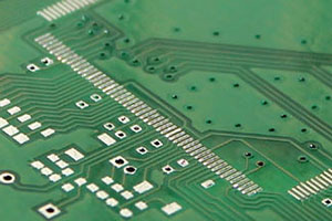 Hier sehen Sie einen Auschnitt eines Platinenlayout